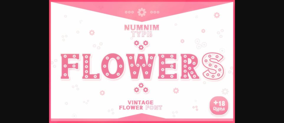 Flowers Font Poster 1