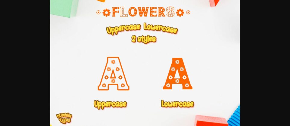 Flowers Font Poster 8