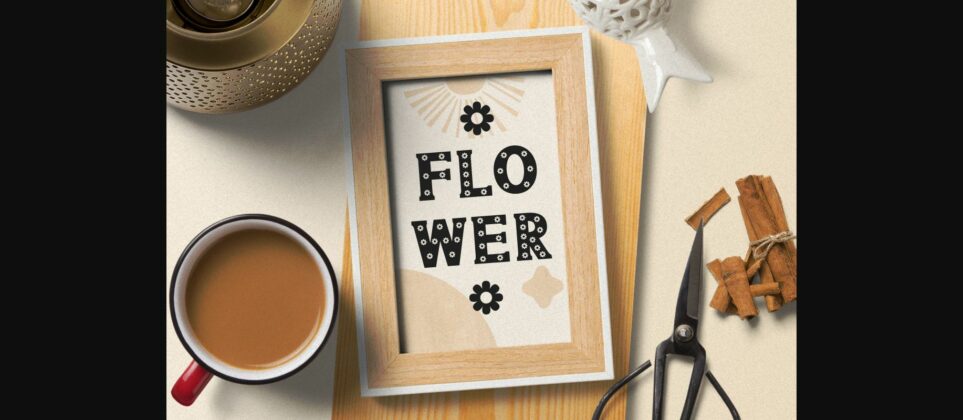 Flowers Font Poster 9