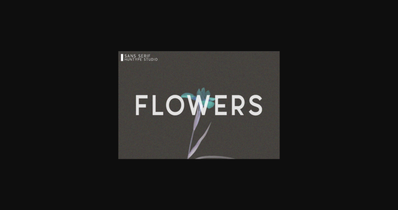 Flowers Font Poster 3