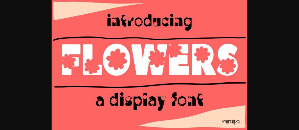 Flowers Font Poster 3