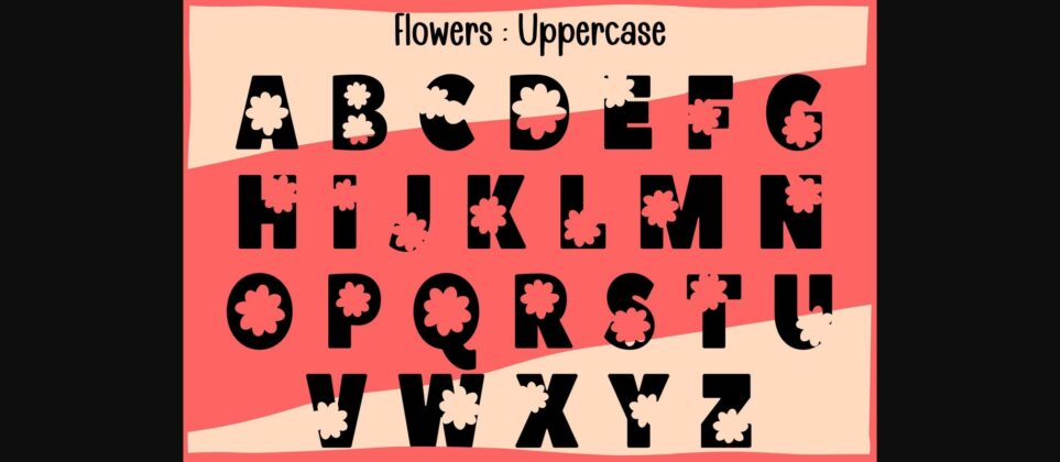 Flowers Font Poster 5