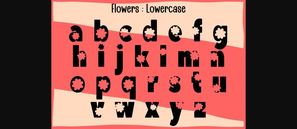 Flowers Font Poster 6