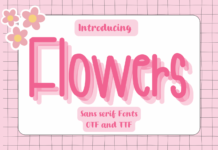 Flowers Font Poster 1