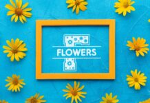 Flowers Monogram Font Poster 1