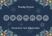 Flowery Font Poster 1