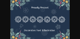 Flowery Font Poster 1