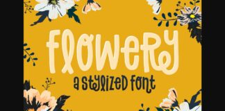 Flowery Font Poster 1