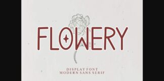 Flowery Font Poster 1