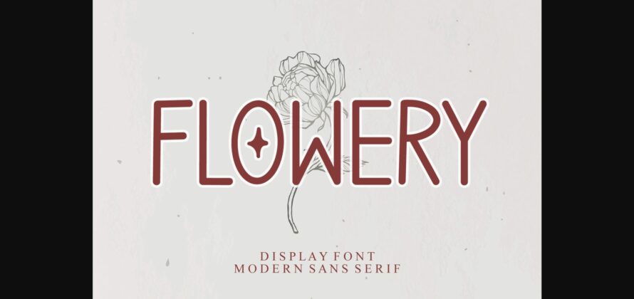 Flowery Font Poster 1