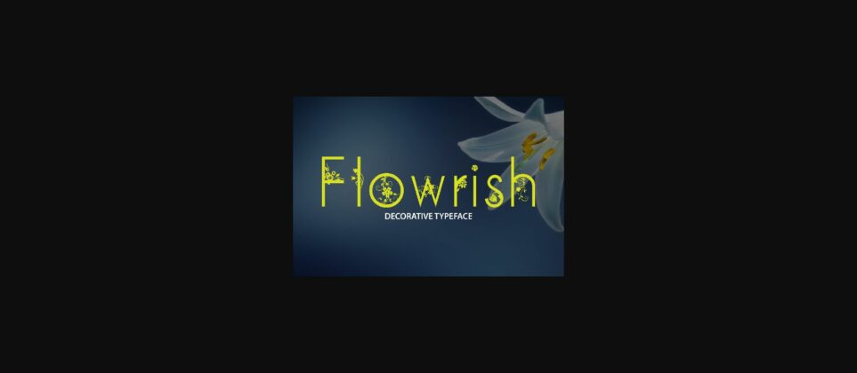 Flowrish Font Poster 3