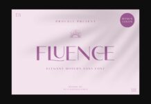 Fluence Font Poster 1