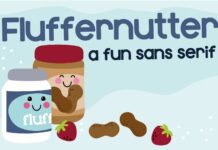 Fluffernutter Font Poster 1