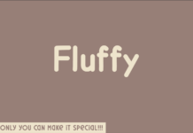 Fluffy Font Poster 1