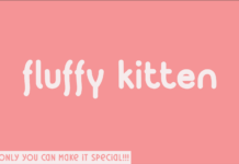 Fluffy Kitten Font Poster 1