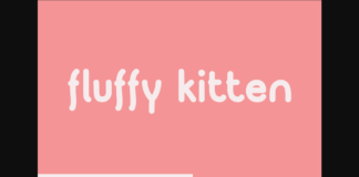 Fluffy Kitten Font Poster 1