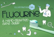 Fluorine Font Poster 1