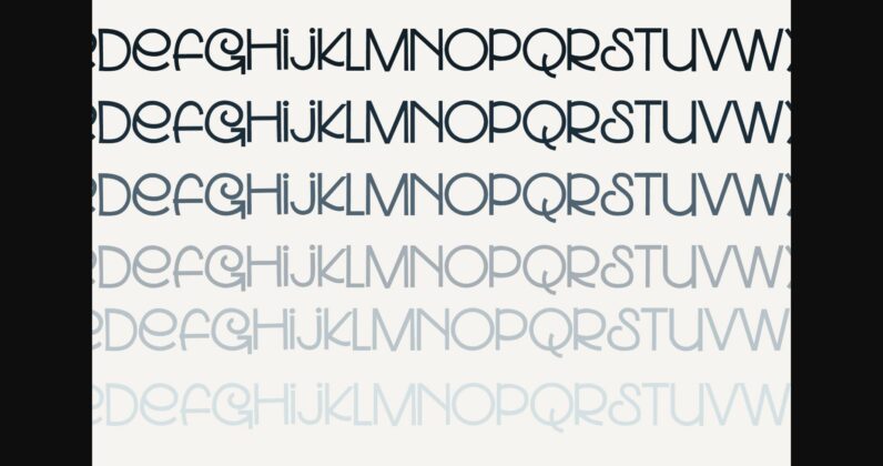 Fluorine Font Poster 7