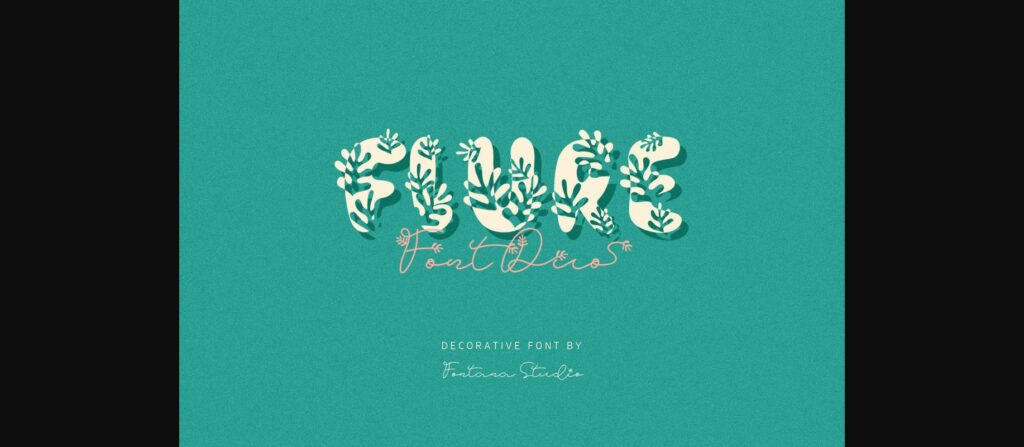 Flure Font Poster 3