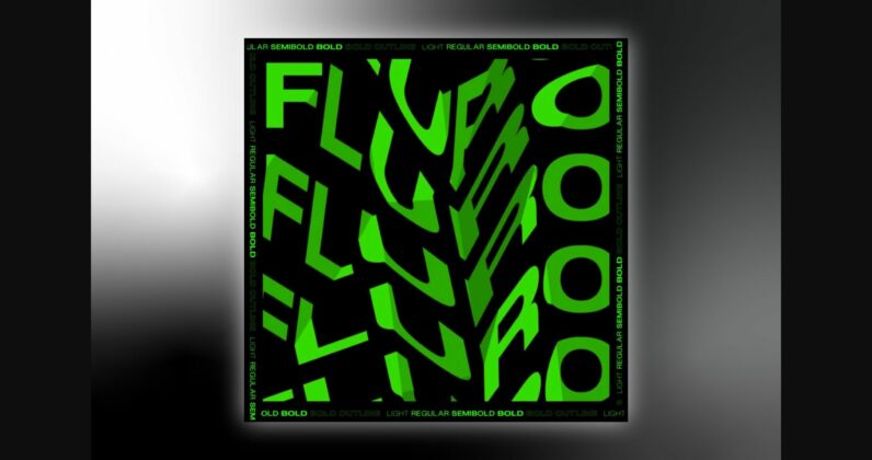Fluro Font Poster 7