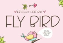 Fly Bird Font Poster 1