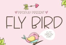 Fly Bird Font Poster 1