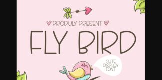 Fly Bird Font Poster 1