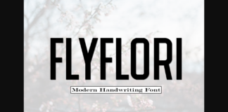 Flyflori Font Poster 1