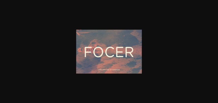 Focer Font Poster 3
