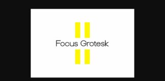 Focus Grotesk Font Poster 1