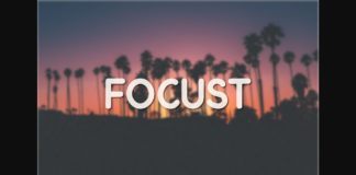 Focust Font Poster 1