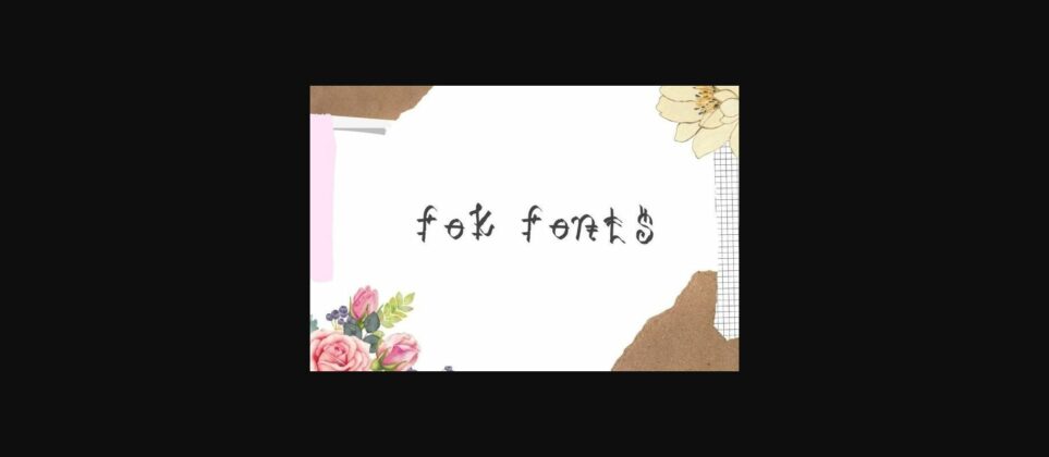 Fok Font Poster 3