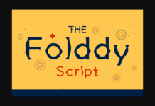 Folddyscript Font Poster 1