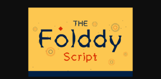 Folddyscript Font Poster 1