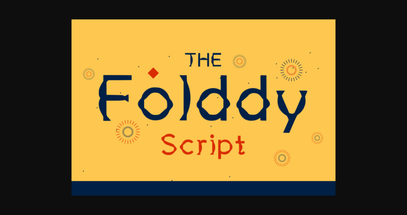 Folddyscript Font Poster 1