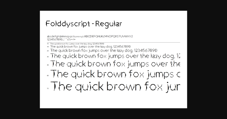 Folddyscript Font Poster 6
