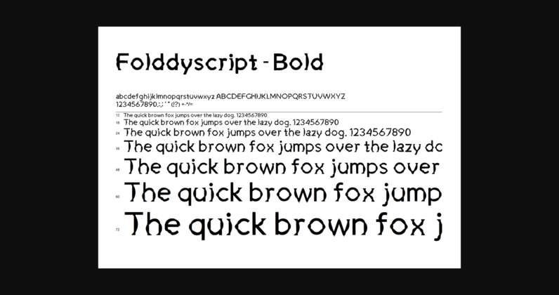 Folddyscript Font Poster 7