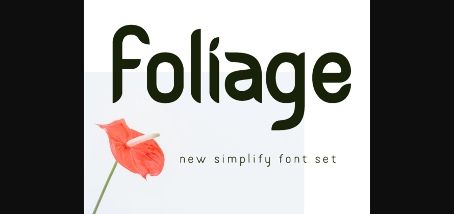 Foliage Font Poster 3