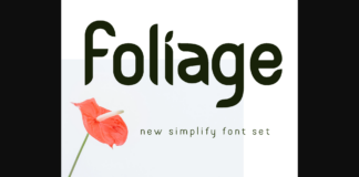 Foliage Font Poster 1