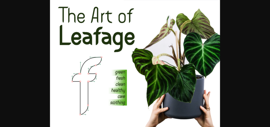 Foliage Font Poster 6