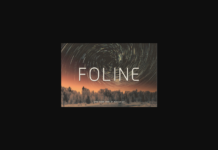 Foline Font Foline Font Poster 1