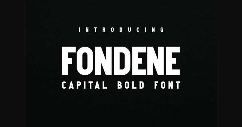 Fondene Font Poster 3