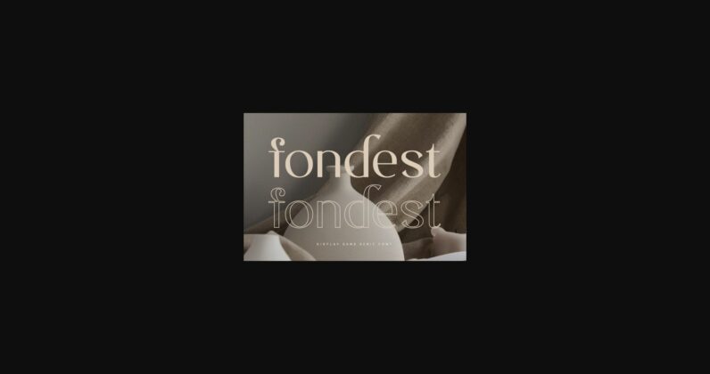 Fondest Font Poster 3