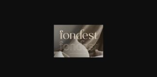 Fondest Font Poster 1