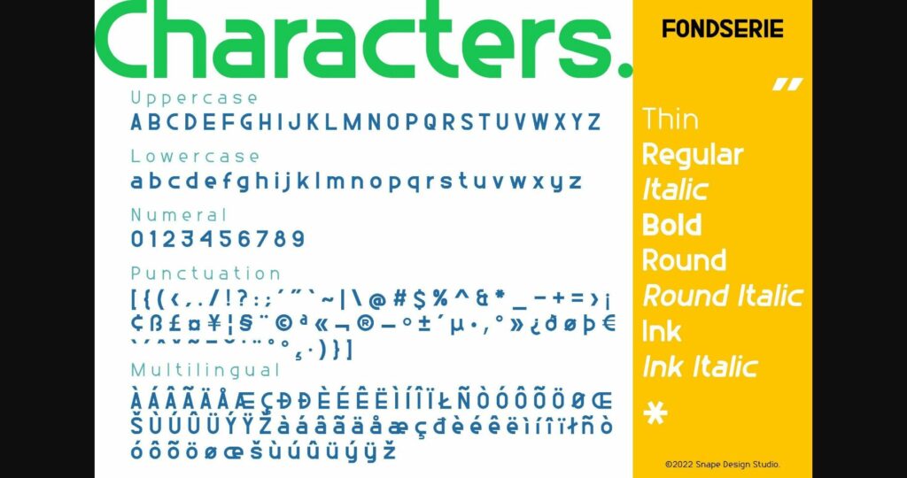 Fondserie Font Poster 4