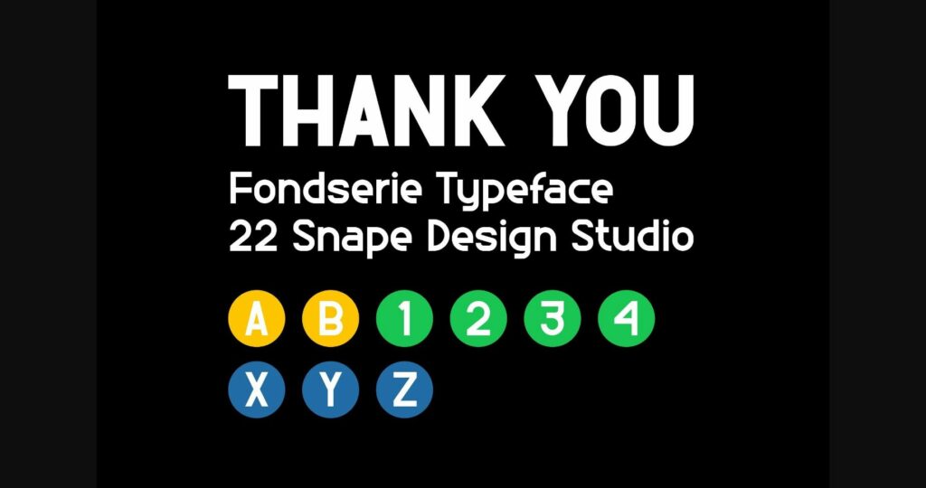 Fondserie Font Poster 7