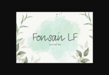 Fonsan Lf Font Poster 1