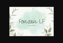 Fonsan Lf Font Fonsan Lf Font Poster 1