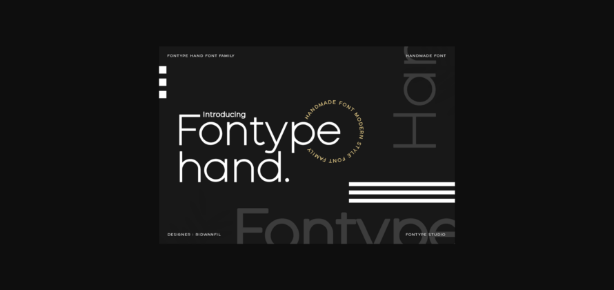 Fontype Hand Font Poster 3