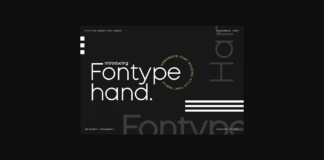 Fontype Hand Font Poster 1